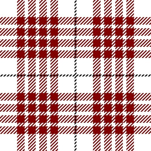 Buchanan Red and White Plaid Tartan swatch