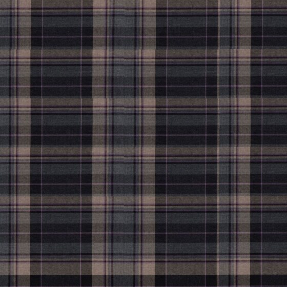 Clunie Burn Charcoal Tartan swatch