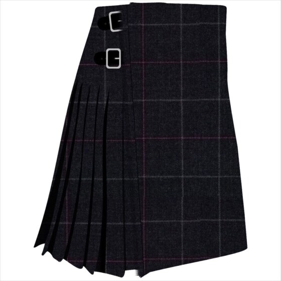 Clunie Charcoal Tartan swatch