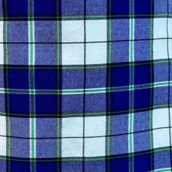 Highland Royal Blue Tartan swatch