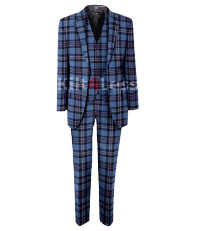 Rangers Tartan Men's 3 Piece Suit