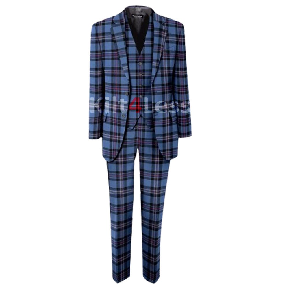 Rangers Tartan Men's 3 Piece Suit