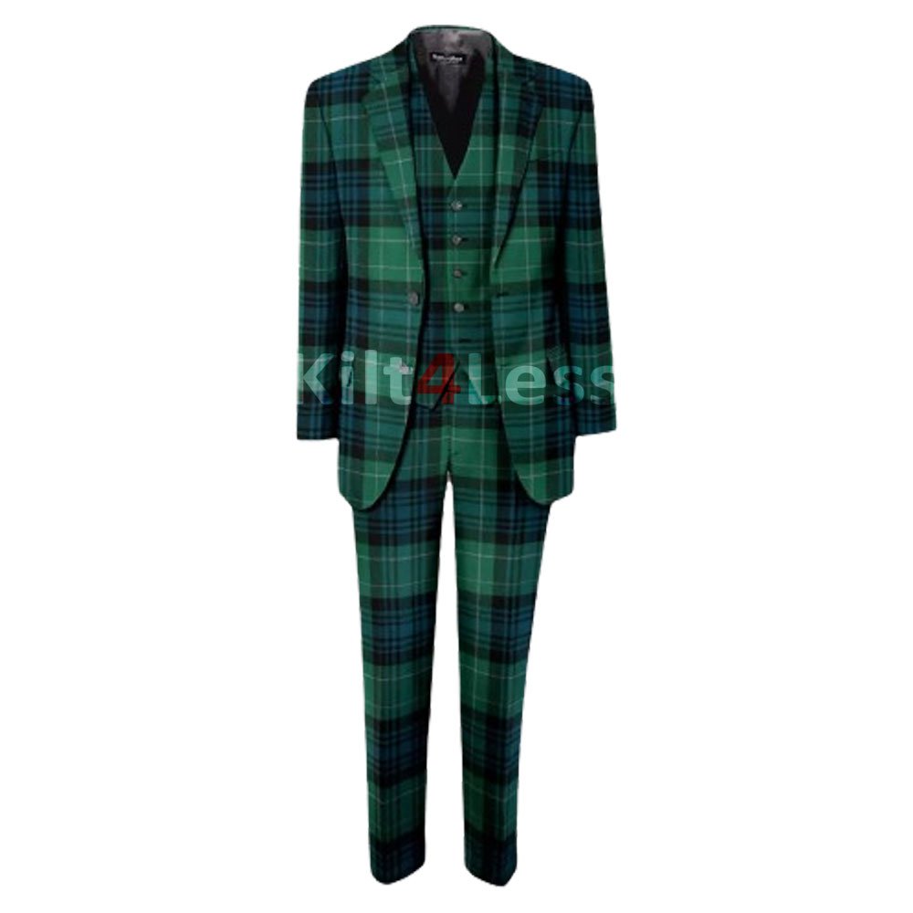 Abercrombie Ancient Men's 3 Piece Tartan Suit