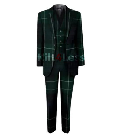 Abercrombie Modern Men's 3 Piece Tartan Suit