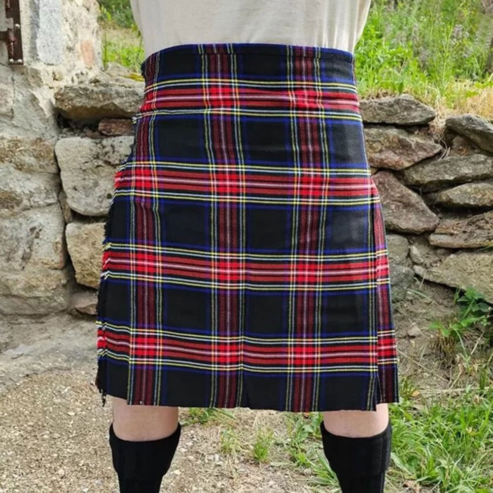 Black Stewart Tartan Kilt