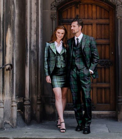 Men's 3 Piece Tartan Suit