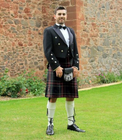 Men's 8 Yard Prince Charlie Kilt Outfit