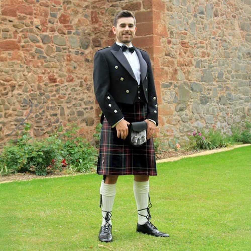 Men's 8 Yard Prince Charlie Kilt Outfit