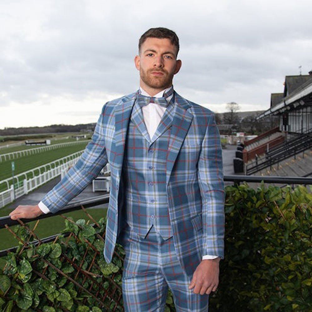 Men's 3 Piece Tartan Suit