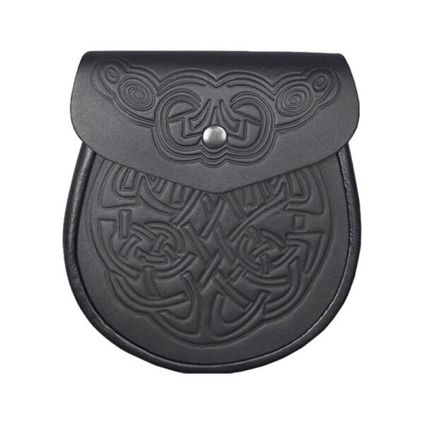 Celtic Embossed Leather Sporran