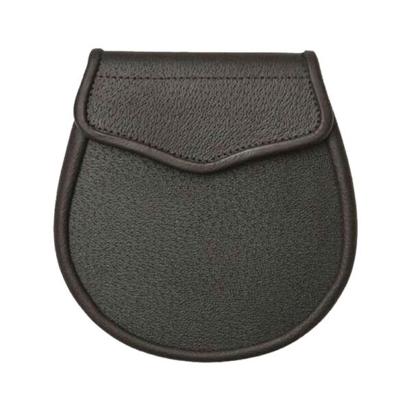 Dark Brown Leather Basic Design Sporran