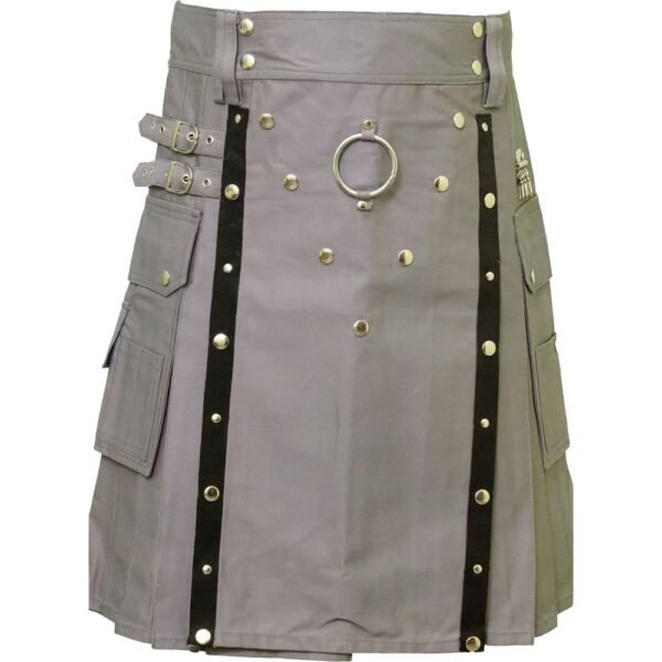 Modern Grey Utility Kilt