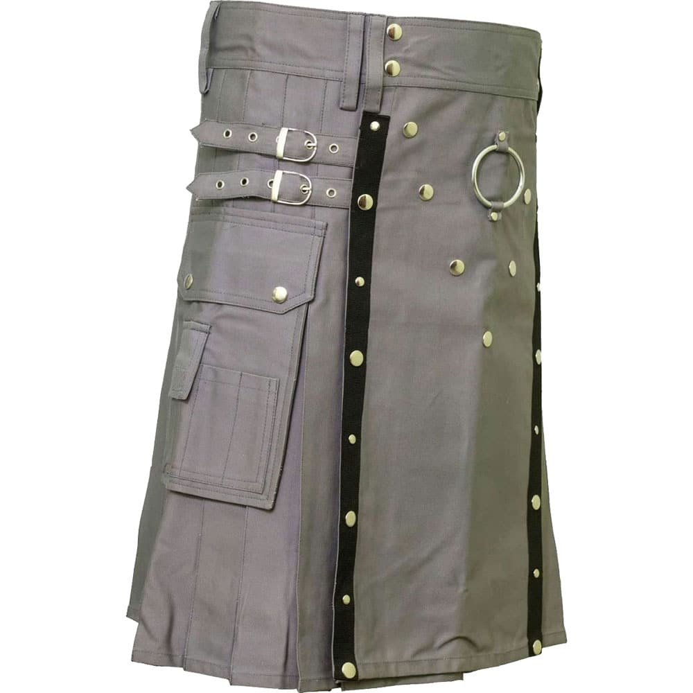 Modern Grey Utility Kilt