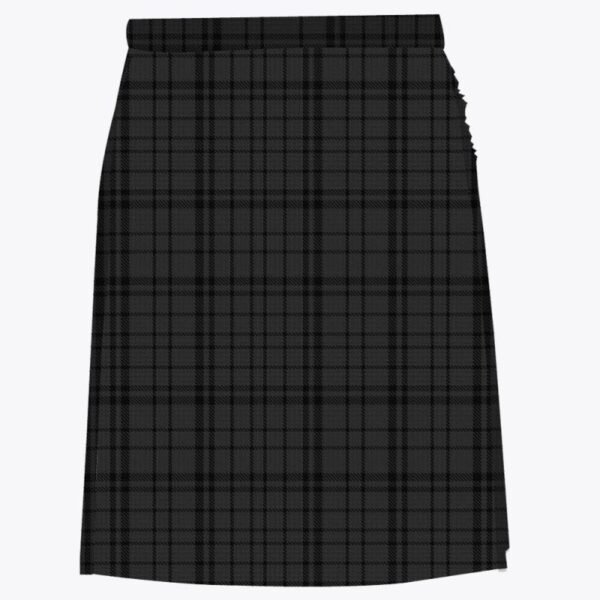 Black Shadow Tartan Kilt For Women