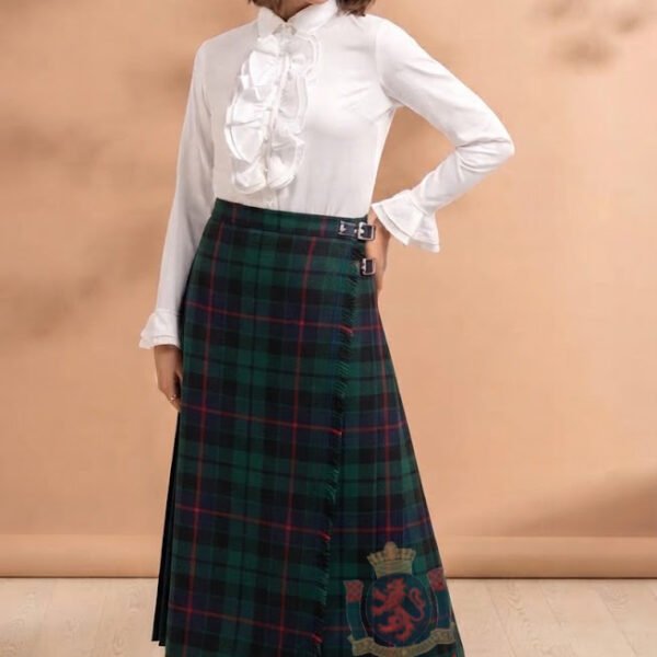 Morrison Hunting Modern Tartan Midi Skirt