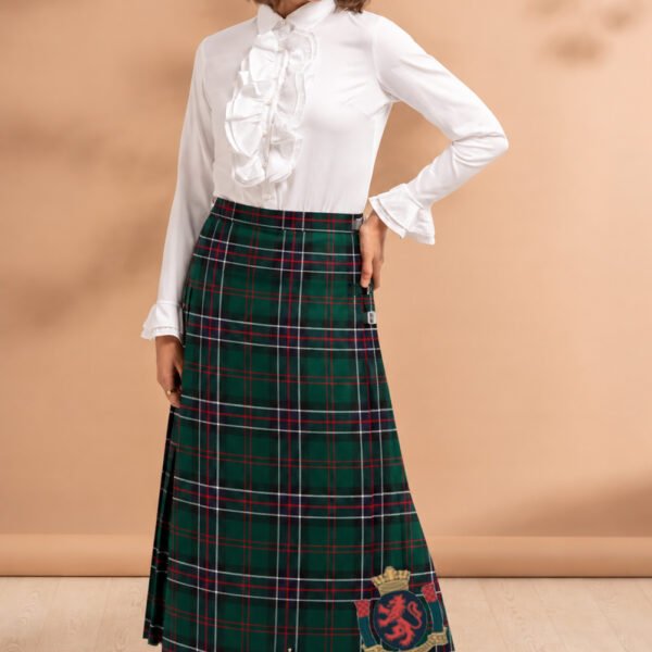 Sinclair Hunting Modern Tartan Midi Skirt