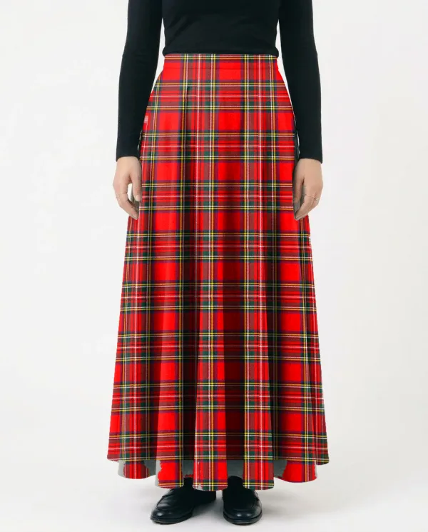 Tartan Royal Stewart maxi skirt